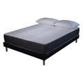 AB Matelas, Matratzen-set Luxe | 160x200 Mit 2 Kissen 50x70 | Schaumstoff | 24 Cm | Gepolstertes Lattenrost In Unisex Schwarz / Schwarz 160X200CM