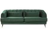 Beliani, 3 Sitzer Sofa aus Samtstoff Klassisch SLETTA 3 Sitzer Sofa aus Samtstoff Klassisch SLETTA