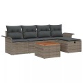 VidaXL - Garten-sofa-set poly-rattan, One Size, Grau