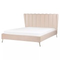Bett mit Lattenrost aus Samtstoff Modern MIRIBEL Bett mit Lattenrost aus Samtstoff Modern MIRIBEL