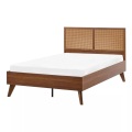 Beliani - Bett mit Lattenrost aus Faserplatte  MONPAZIER, 120X200CM, Erdbraun