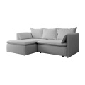 Vente-unique - Ecksofa mit Schlaffunktion - Ecke links - Strukturstoff - Grau - TEODORA, One Size