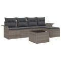VidaXL - Modernes outdoor-sofa poly-rattan, One Size, Grau
