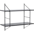 Wandregal Office Paulowniaholz schwarz 76