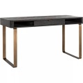 Schreibtisch Blackbone schwarz messing 140