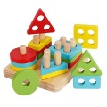 Activity-board, Hölzerne Puzzles Kinder Kleinkind Geometrische Stapeln Spiel Farben und Formen Sortieren Spiel Multicolor