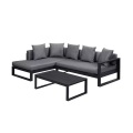 Garten Sitzgruppe Aluminium: Ecksofa + Beistelltisch - Anthrazit - MOLOKAI von MYLIA Garten Sitzgruppe Aluminium: Ecksofa + Beistelltisch - Anthrazit - MOLOKAI von MYLIA