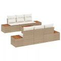 VidaXL - Garten-sofa-set poly-rattan, One Size, Beige