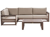 Beliani, Lounge Set aus Akazienholz Skandinavisch TIMOR Lounge Set aus Akazienholz Skandinavisch TIMOR