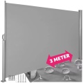 TecTake, Aluminium Seitenmarkise ausziehbar mit Aufrollmechanismus Aluminium Seitenmarkise ausziehbar mit Aufrollmechanismus
