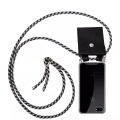 Cadorabo, Cadorabo Handy Kette für Apple iPhone 8 / iPhone 7 / iPhone 7S in DUNKELBLAU GELB - Silikon Necklace Umhänge Hülle mit Silber Ringen, Kordel Band S...