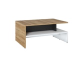 Vente-unique, Couchtisch mit 2 Tischplatten - Holzfarben & Weiß - NISUKA Couchtisch mit 2 Tischplatten - Holzfarben & Weiß - NISUKA
