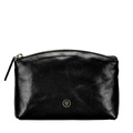 Chia - Leder Kosmetiktasche Unisex Schwarz ONE SIZE