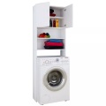 MID.YOU Waschmaschinenverbau in weiß in weiss , 'Jutas' _ 64x190x25 cm , 000657005002