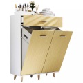 Stoff Wäscheschrank Wäschetruhe Wäschebox Wäschekorb Stoffbox Wäsche Landos M Unisex Weiss 79 CM