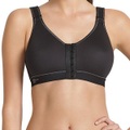 Frontline Open - Sport Bh Mit Vorderverschluss Damen Schwarz E/80