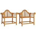 vidaXL Gartenstühle 2 Stk. 91x62x94 cm Massivholz Teak