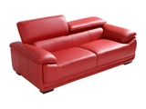 Vente-unique, Ledersofa 3Sitzer MACELO Ledersofa 3Sitzer MACELO