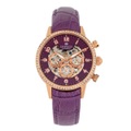 Sophie & Freda - Automatik-Lederarmbanduhr Beatrice - Violett und Roségold