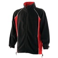 Mikrofleecejacke Fleecejacke, Antipilling Herren Schwarz M