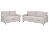 Wohnzimmer Set aus Samtstoff Retro RONNEBY Wohnzimmer Set aus Samtstoff Retro RONNEBY