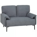 HOMCOM - 2-Sitzer-Sofa, One Size, Grau