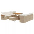 VidaXL - Garten-sofa poly-rattan, One Size, Beige