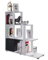 VCM, Holz Stand Treppenregal Stufenregal Standregal Raumteiler Bücherregal Slando Holz Stand Treppenregal Stufenregal Standregal Raumteiler Bücherregal Slando
