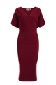 Damenkleid In Ripp-optik Damen Himbeere 3XL