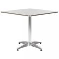 Diverse Hardware, Gartentisch Silbern 80 x 80 x 70 cm Aluminium