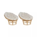 Set mit 2 Stühlen aus Rattan Boho SALVO Set mit 2 Stühlen aus Rattan Boho SALVO