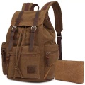 Vintage Rucksäcke, Canvas Laptop Rucksack Schulrucksack Tagesrucksack Stilvolle Rucksack Für Herren Multicolor ONE SIZE