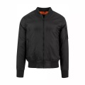 Kontrast Bomberjacke Herren Schwarz XXL