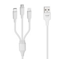 3-in-1 USB Kabel, USB-C / Lightning / Micro-USB