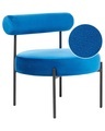 Beliani, Sessel aus Samtstoff Retro ALPHA Sessel aus Samtstoff Retro ALPHA