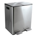 Spirella - Abfalleimer mit Trennsystem Aliya, 2 x 20L - Brushed