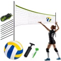 B2X, B2X - Netz und Ständer für Volleyball und Badminton, 570 cm, One Size