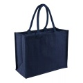 Westford Mill - Jutetasche Einkaufstasche, 21 Liter (2 StückPackung), One Size, Marine