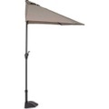 mutoni lifestyle, Garten Sonnenschirm Kalife halbrund grau