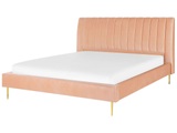 Bett mit Lattenrost aus Samtstoff Modern MARVILLE Bett mit Lattenrost aus Samtstoff Modern MARVILLE
