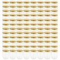 vidaXL Marmeladengläser mit Goldenem Deckel 96 Stk. 230 ml