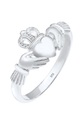 Ring Claddagh Herz Krone Königlich Damen Silber 58mm