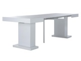 Vente-unique, Esstisch für 4 bis 10 Personen ausziehbar - MDF - Weiß - MIROSLAV Esstisch für 4 bis 10 Personen ausziehbar - MDF - Weiß - MIROSLAV