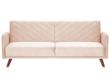 Schlafcouch aus Samtstoff Retro SENJA Schlafcouch aus Samtstoff Retro SENJA