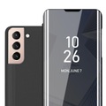 Hülle für Samsung Galaxy S21 5G Spiegel Standfunktion 360 Grad Schutz