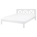 Beliani, Beliani Holzbett weiss Lattenrost 160 x 200 cm TANNAY