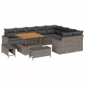 VidaXL - Garten-sofa poly-rattan, One Size, Grau