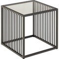 Beistelltisch Iola Glas schwarz 40