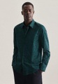 Casual Hemd Regular Fit Langarm Druck Herren Grün S