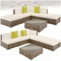 Rattan Lounge mit Aluminiumgestell Paris Rattan Lounge mit Aluminiumgestell Paris